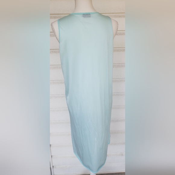 80s VANITY FAIR Blue Lightweight Night Gown!!!! - Picture 6 of 9